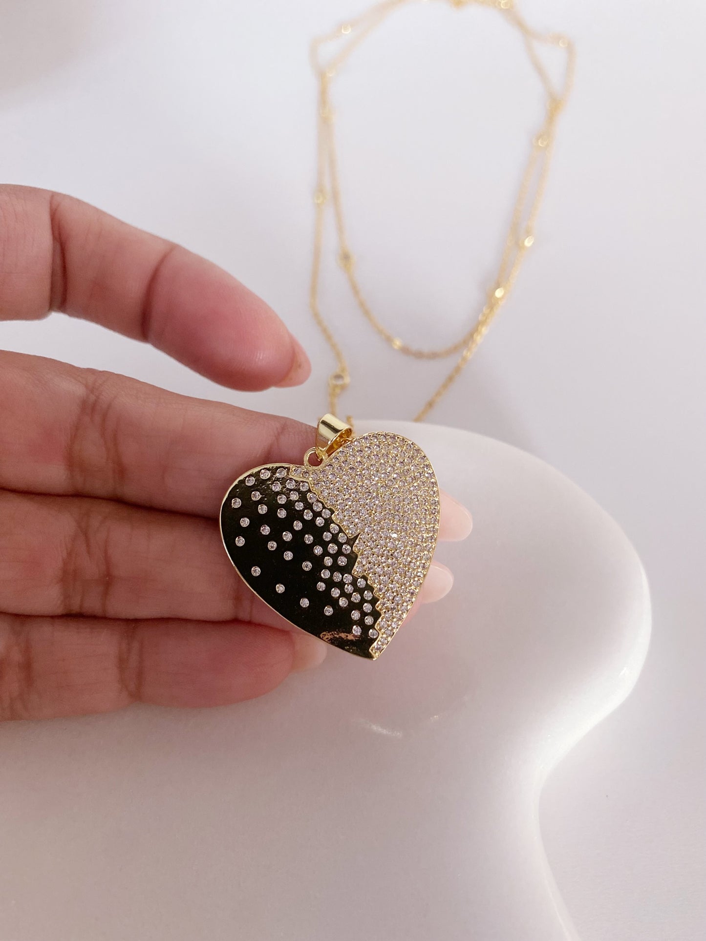 Heart Glow Double Necklace