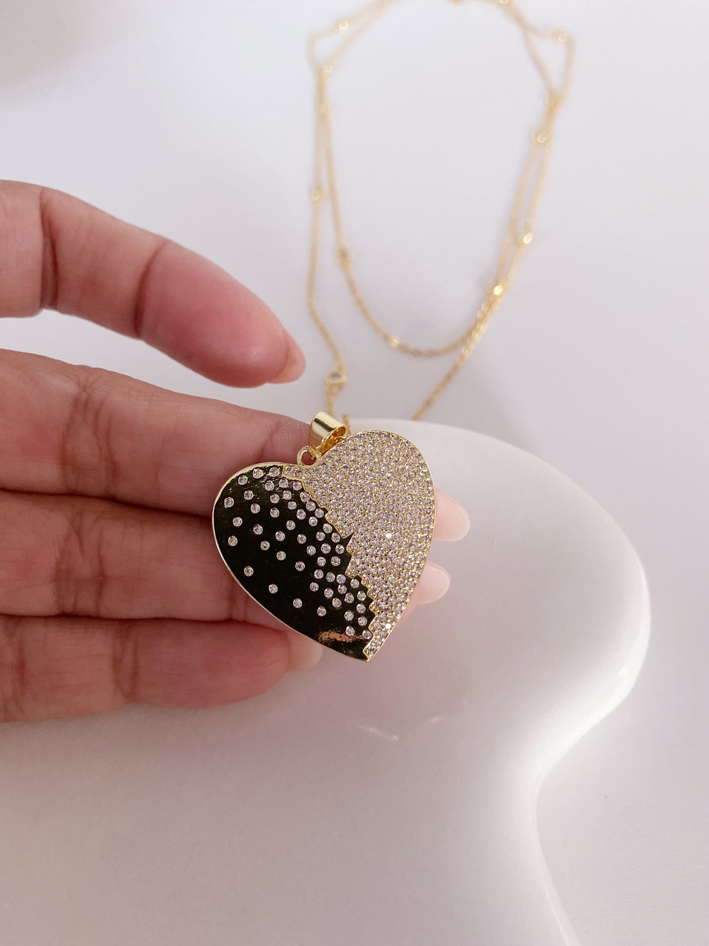 Heart Glow Double Necklace