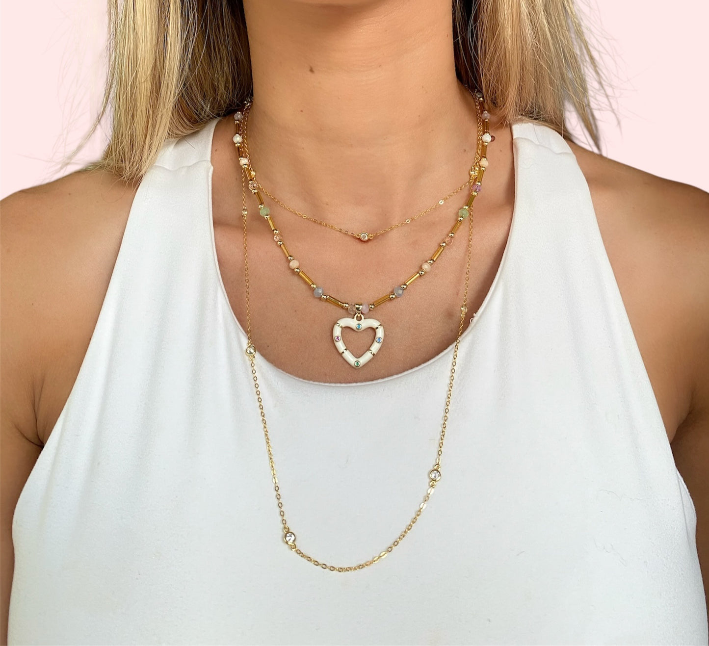 Layered Charm Necklace