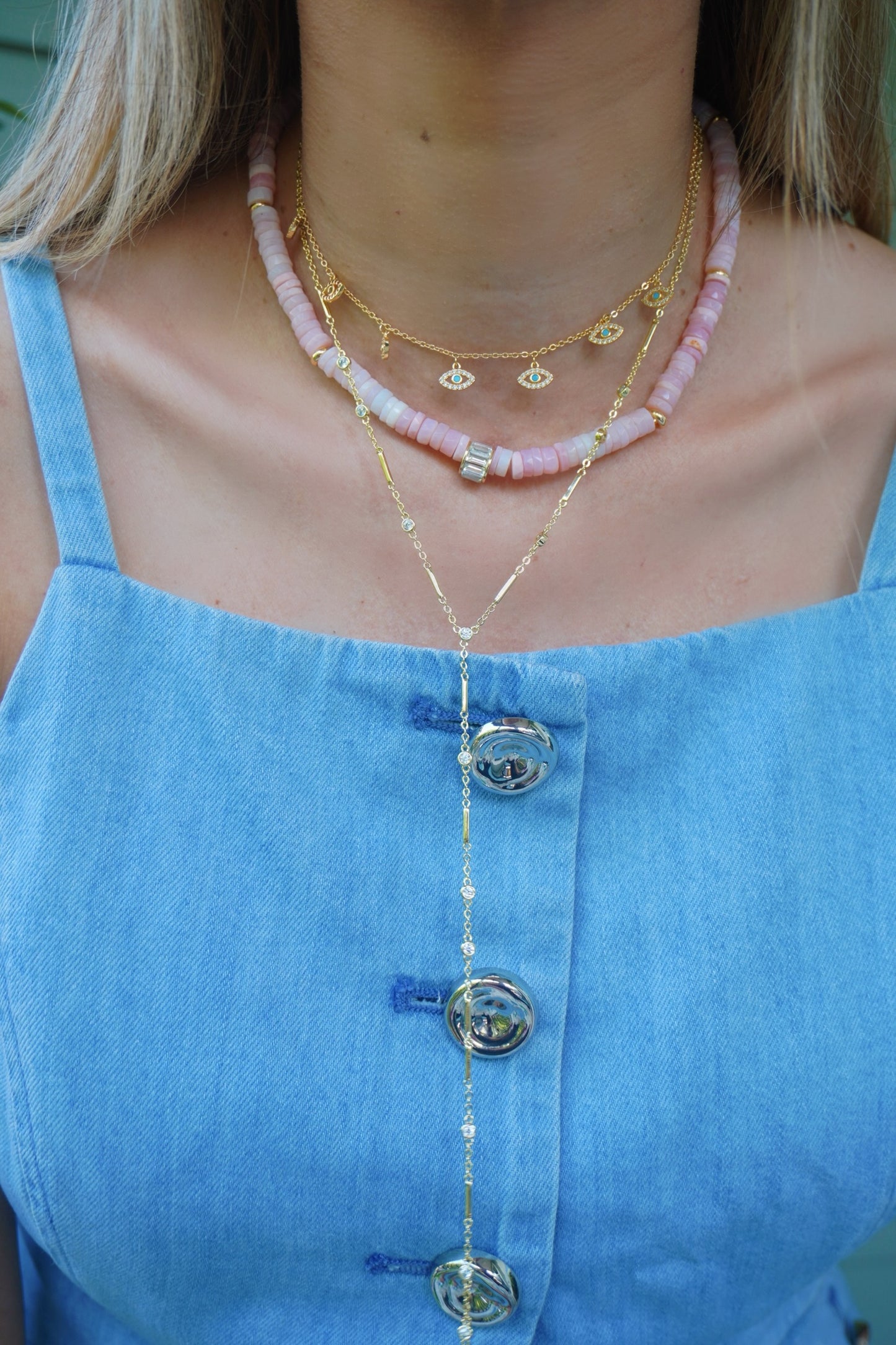 Helia lariat necklace