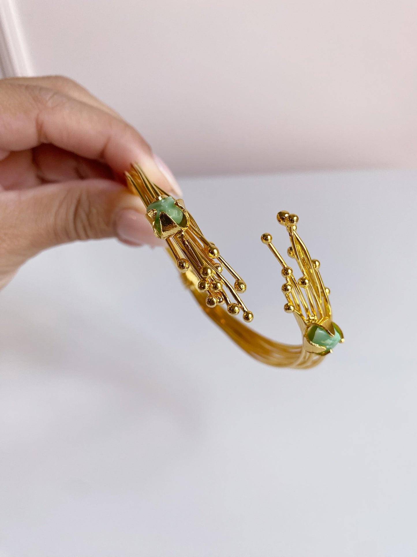 Emerald Bloom Bangle