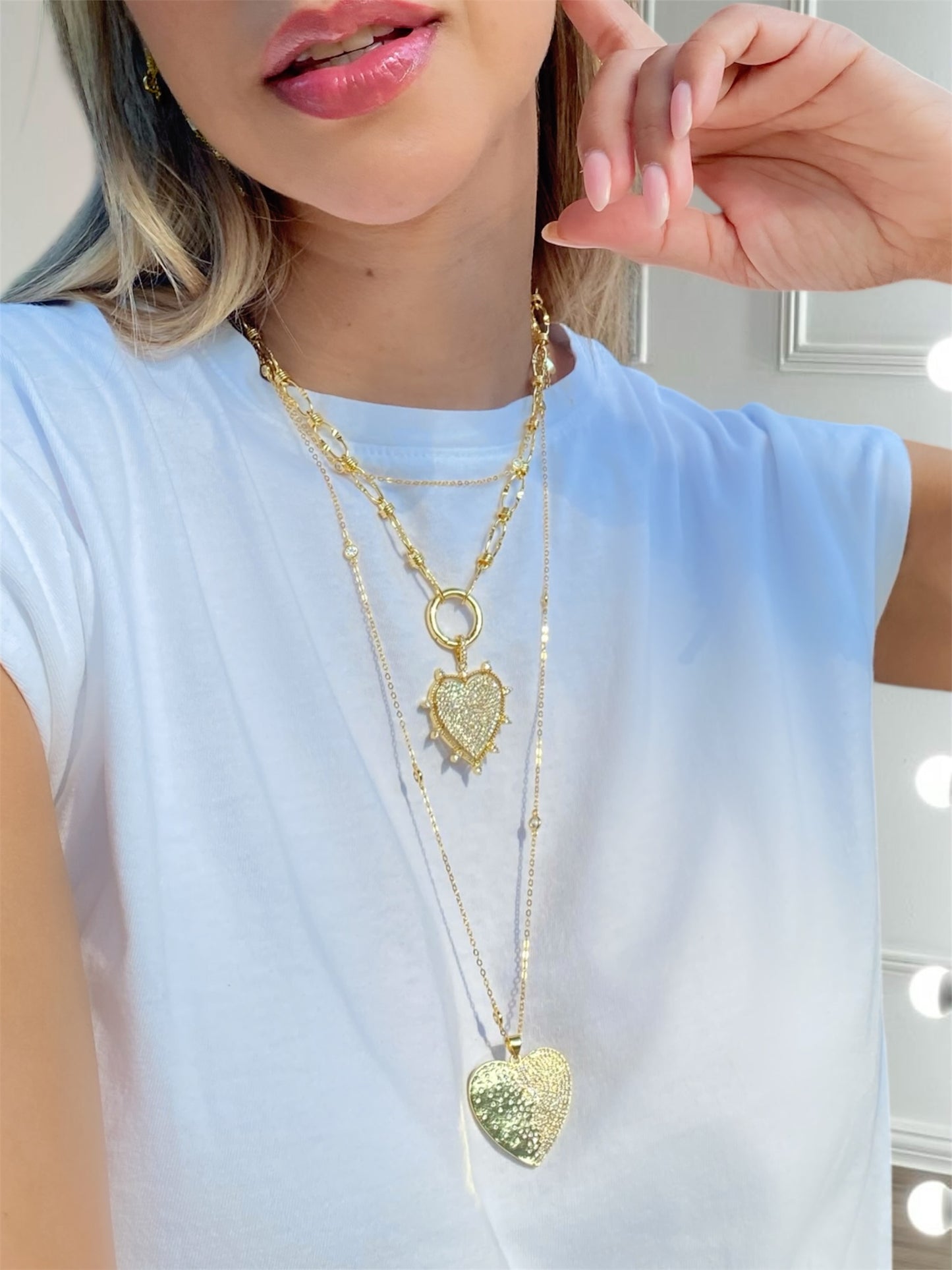 Heart Glow Double Necklace
