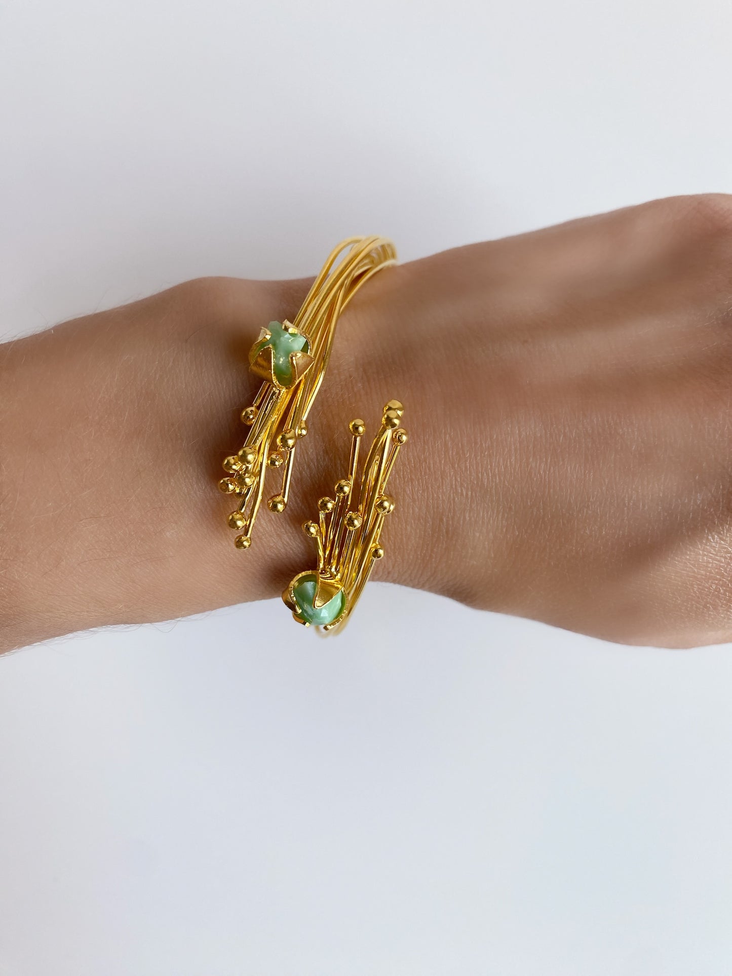 Emerald Bloom Bangle