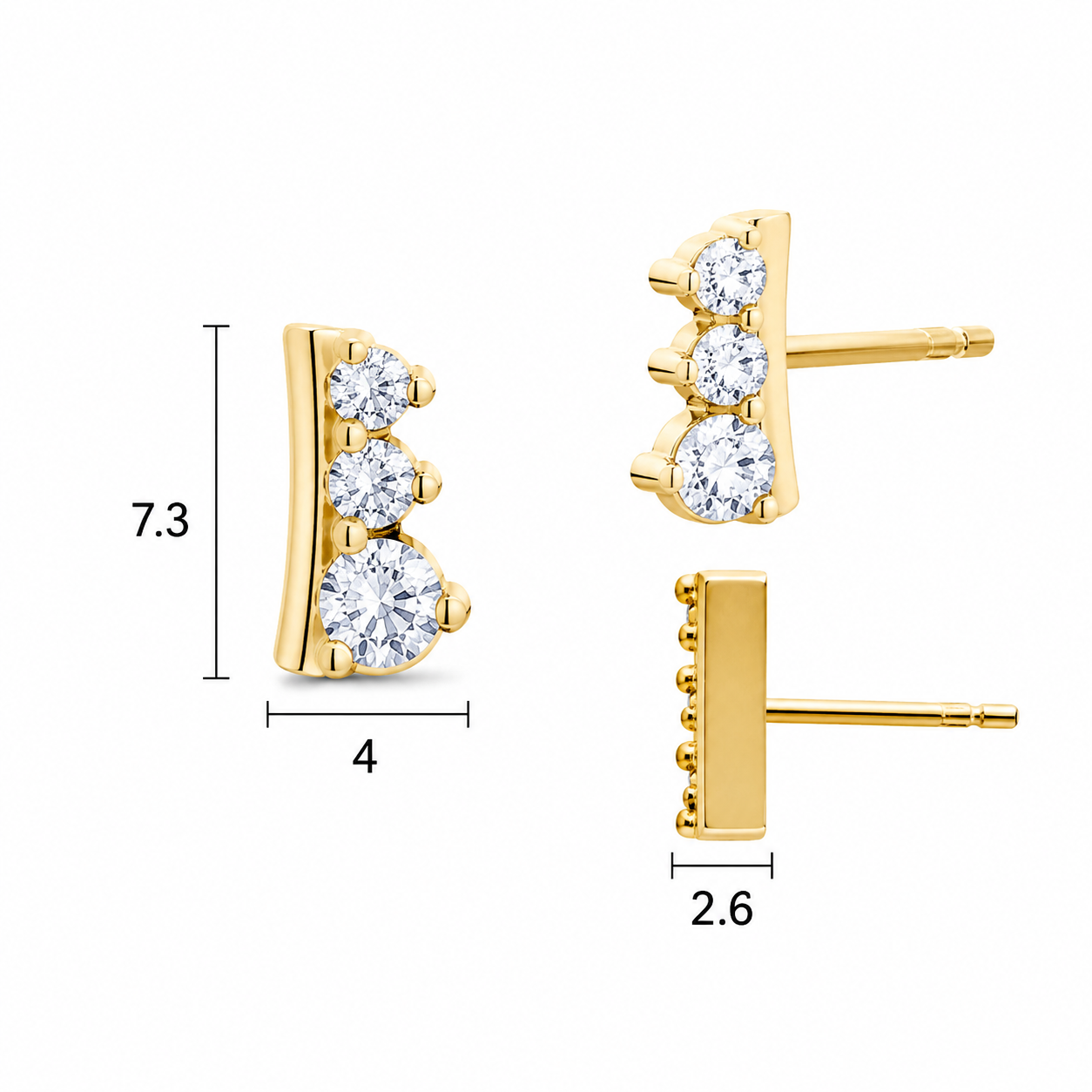Golden Leaf stud