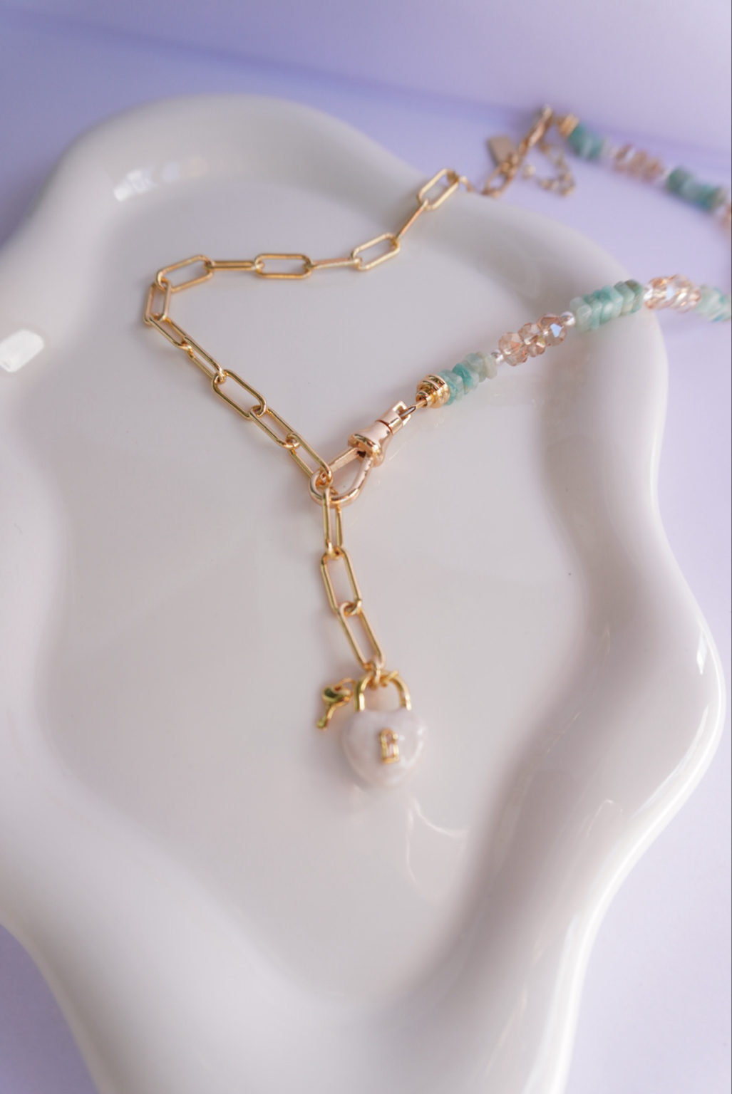 Necklace Golden Heart Necklace