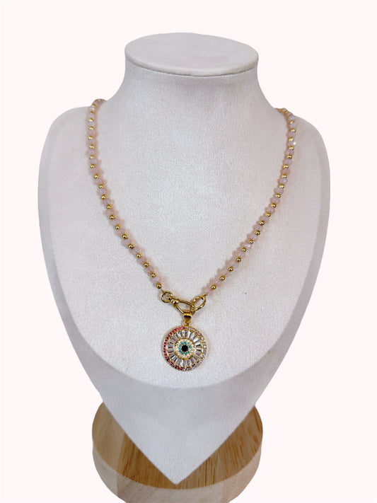 Radiant eye necklace