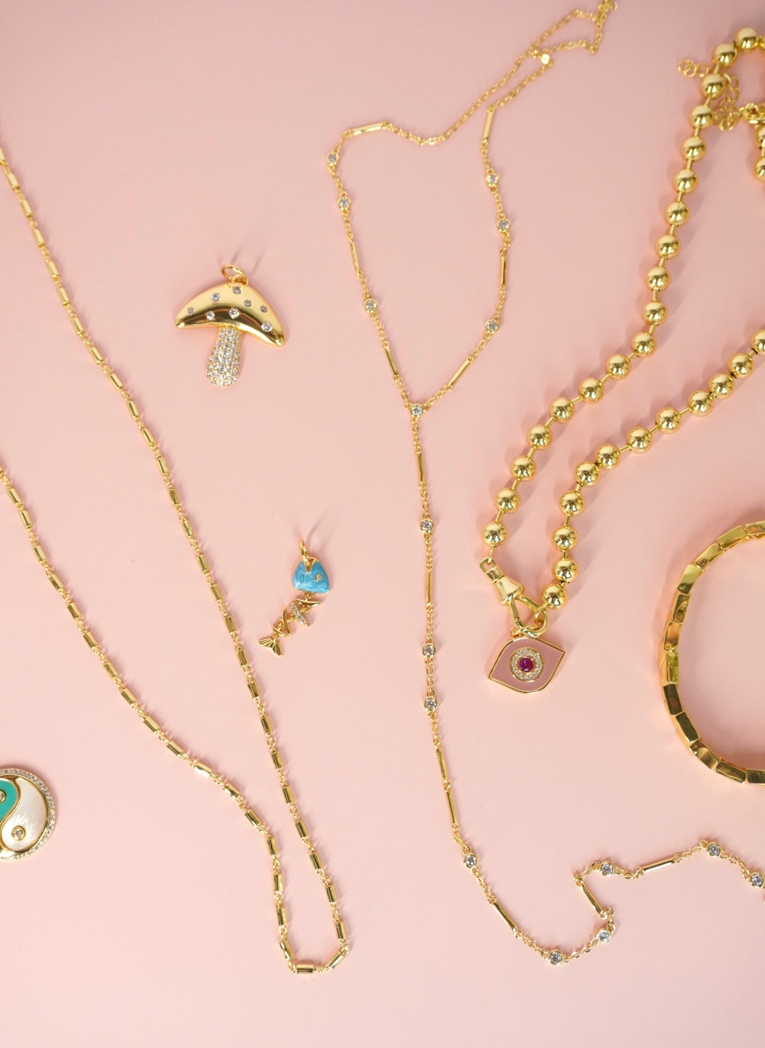 Helia lariat necklace