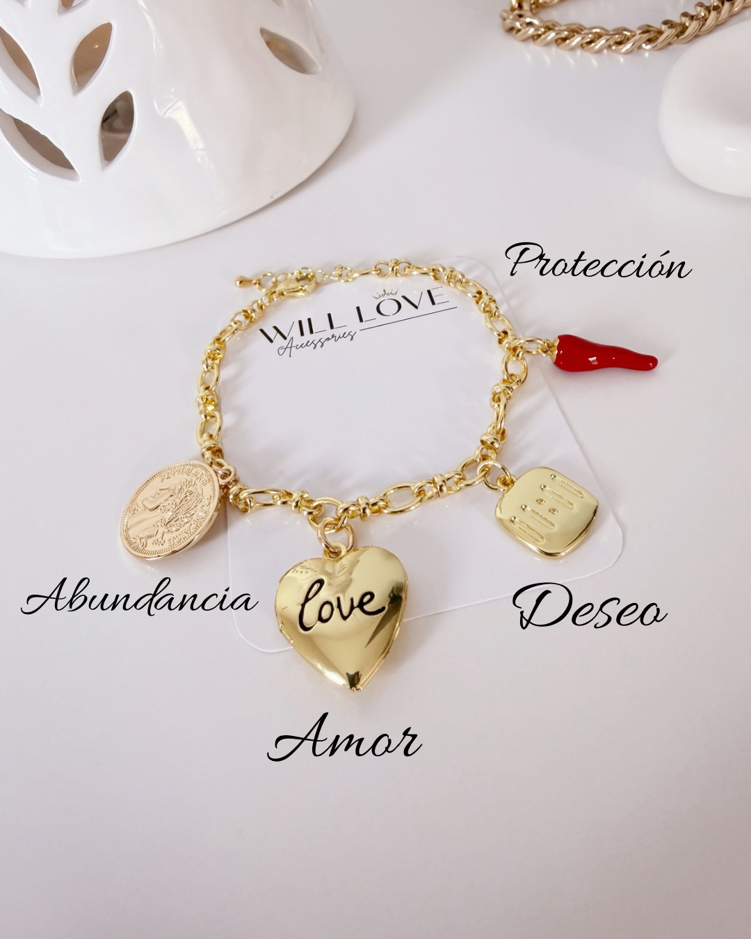 Bracelets with Positive Intention Charms