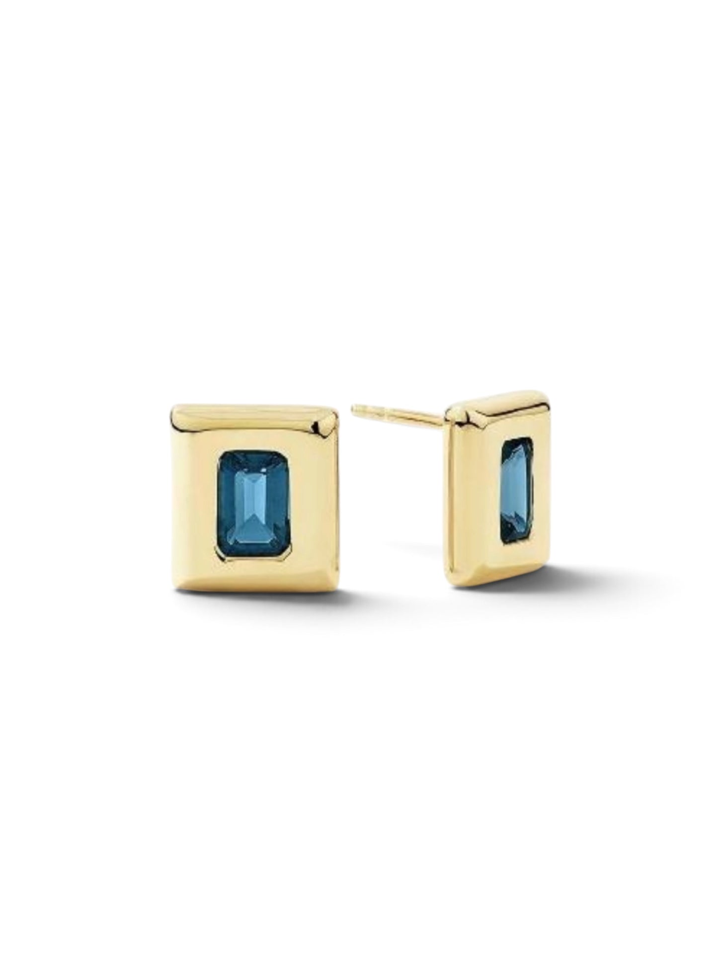 Azure Square Studs