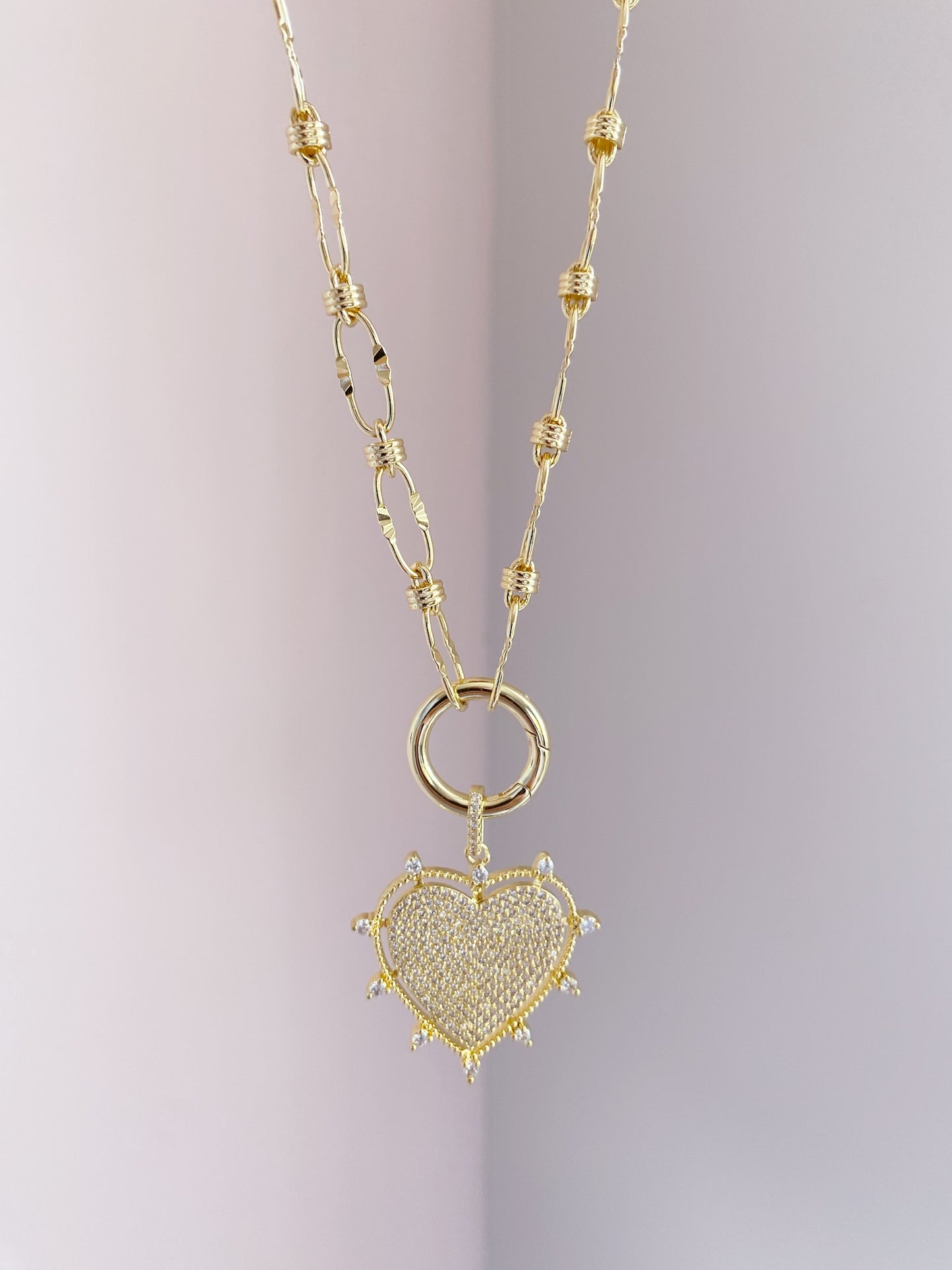Radiant heart necklace