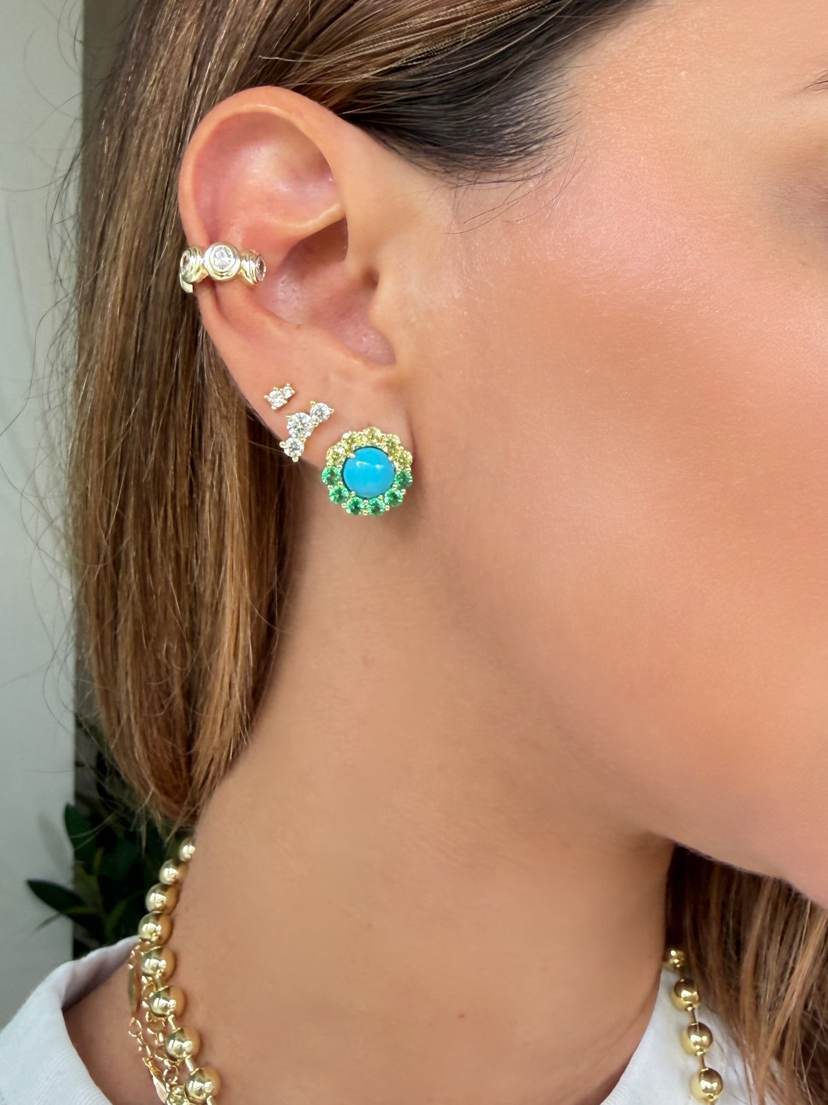 Crystal Glow ear cuff