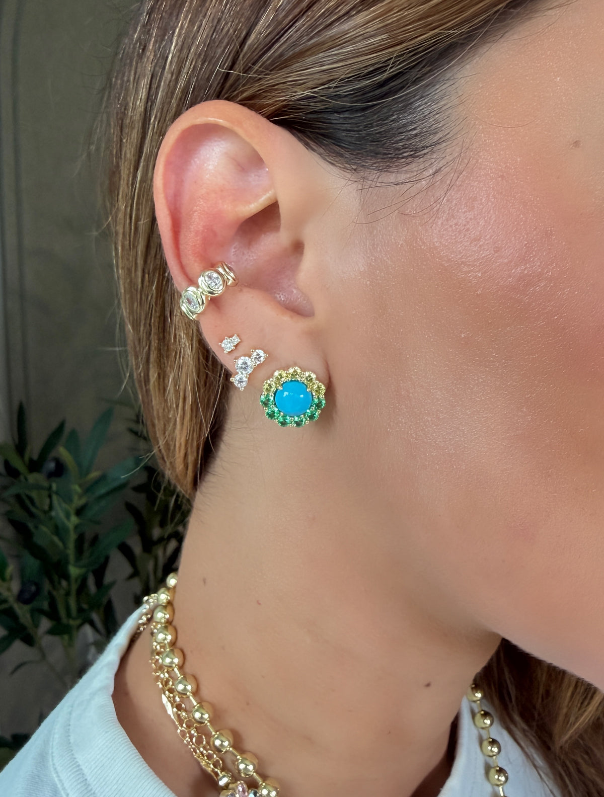 Crystal Glow ear cuff