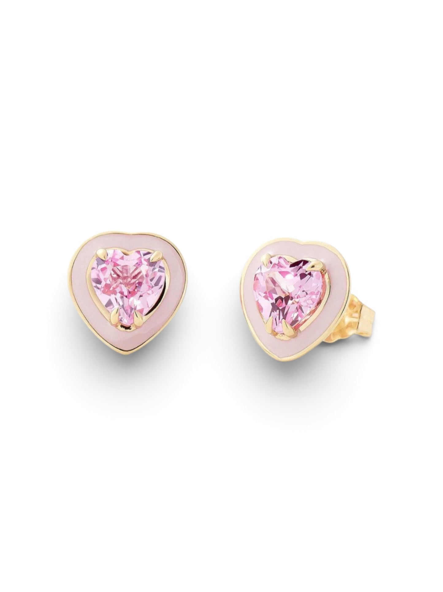 Blush Heart Earrings