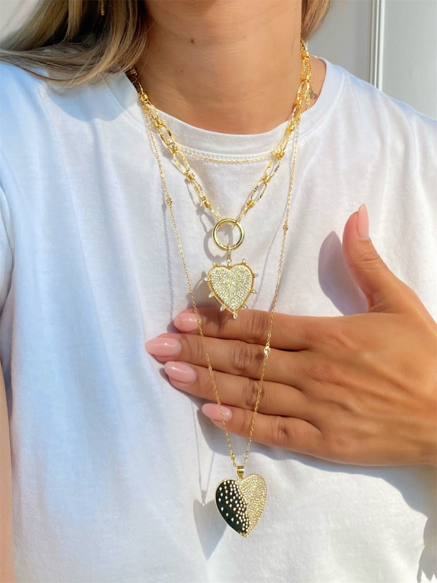 Radiant heart necklace