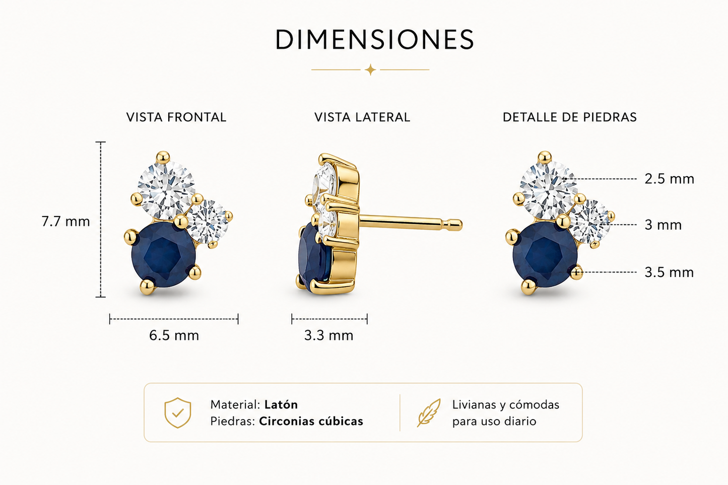 Blue Spark Earrings