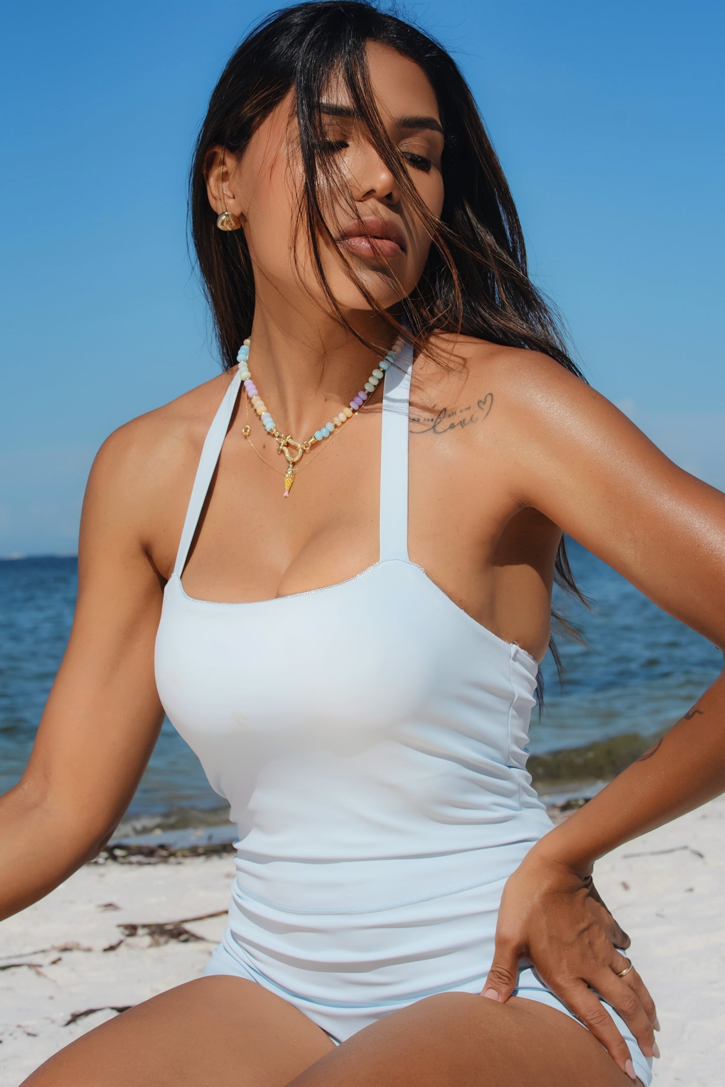 Pastel Opal Charm Necklace