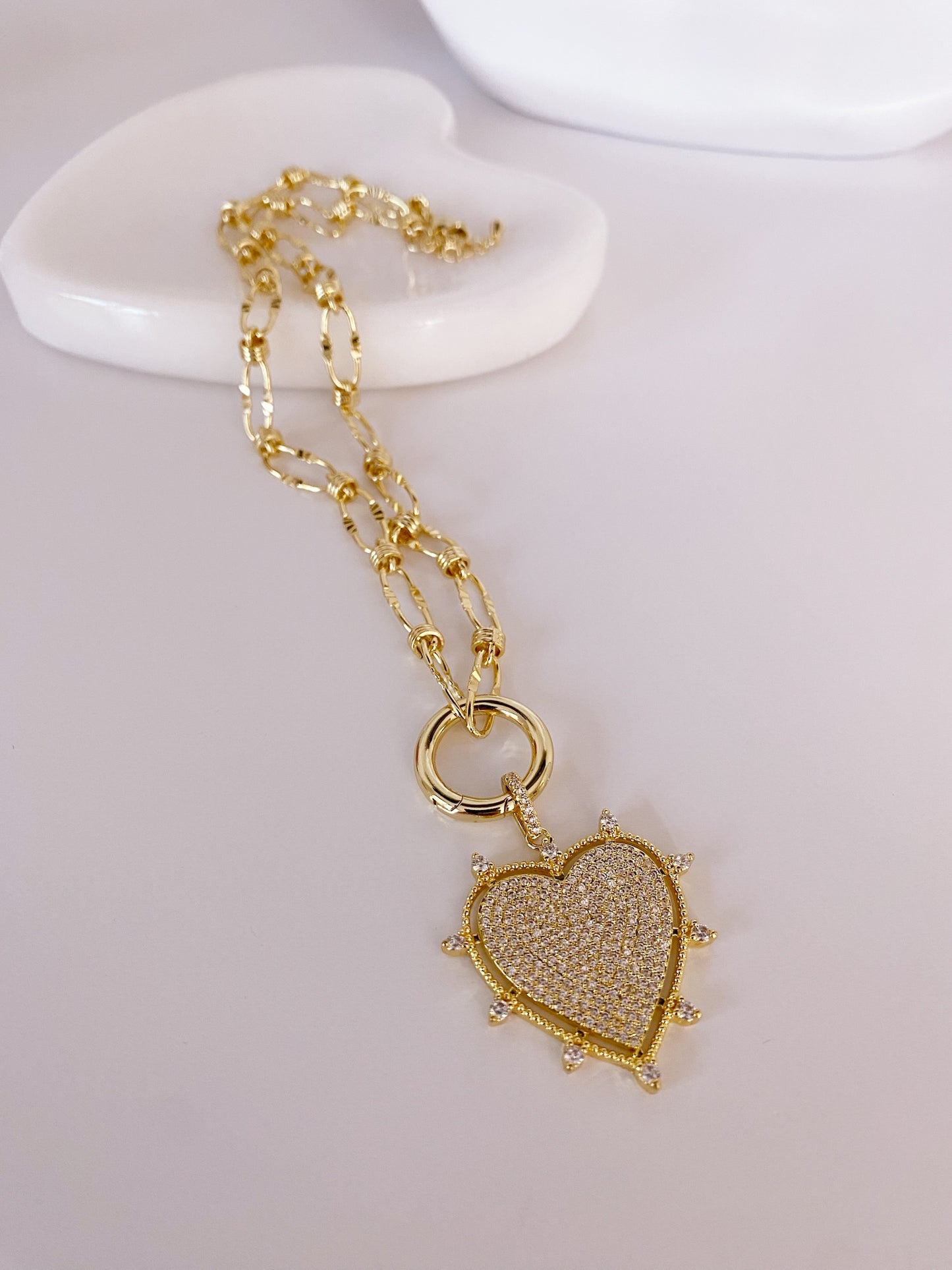 Radiant heart necklace