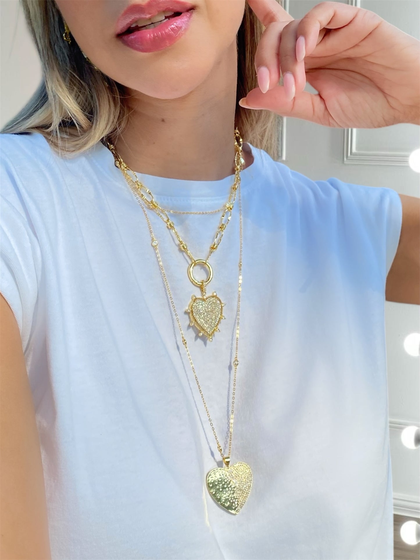 Radiant heart necklace