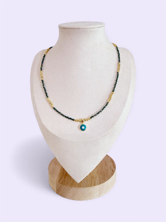 Aurora green necklace