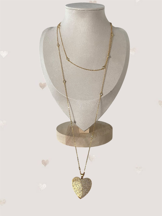 Heart Glow Double Necklace