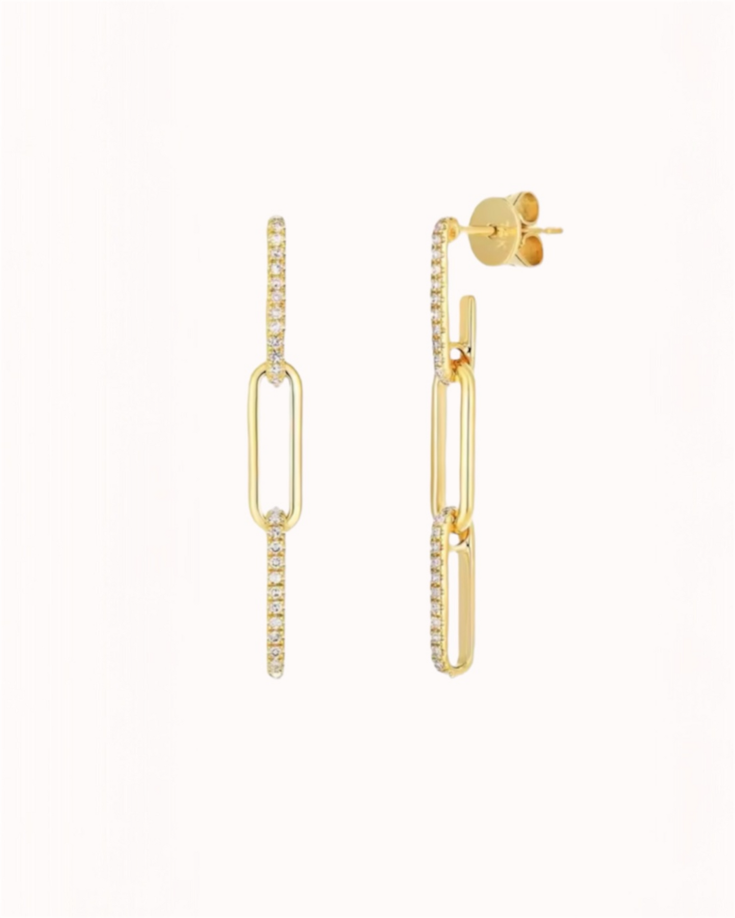 Golden chain glow Earrings
