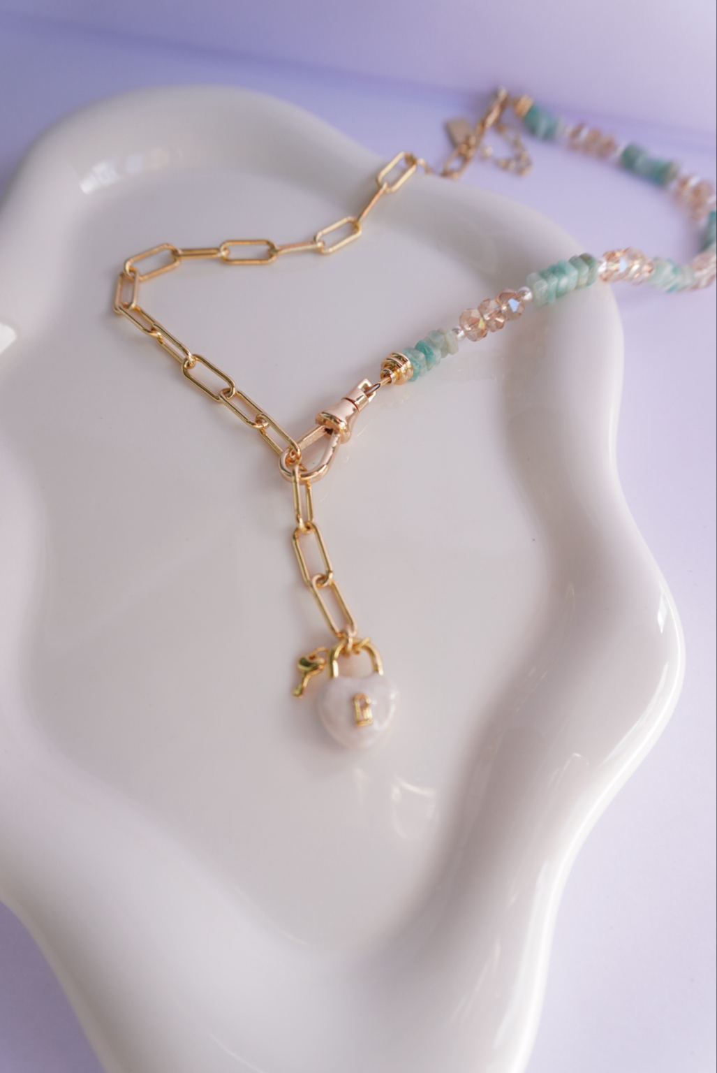 Necklace Golden Heart Necklace