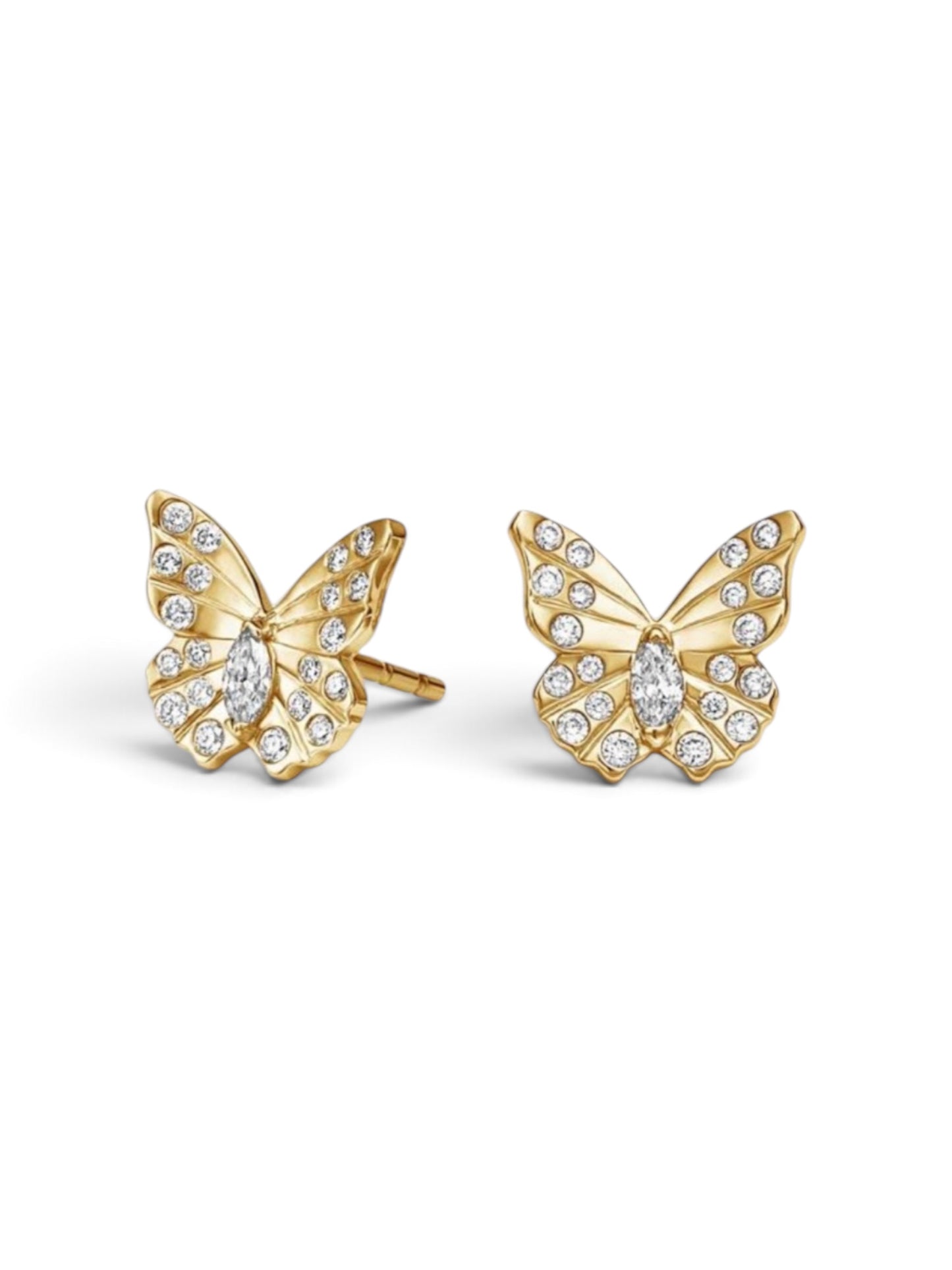 Golden Butterfly Earrings